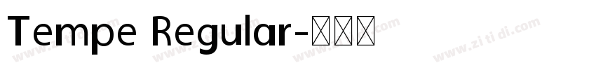 Tempe Regular字体转换